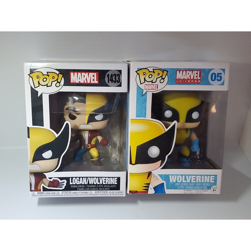 Funko Pop Marvel Wolverine #05 & Logan/Wolverine #1433 Figures - NEW